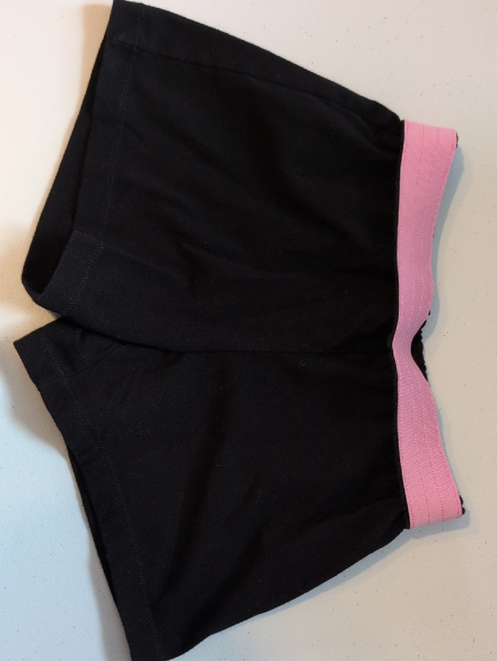 wonder nation Black Shorts with Pink Waistband